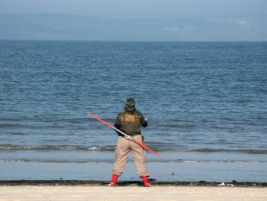 Beach dancer, Weymouth