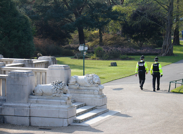 Marble lions, Bournemouth
