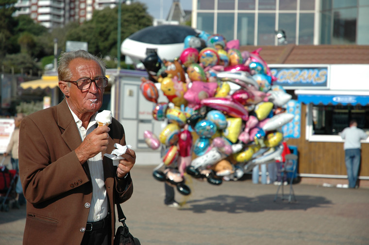 In front of Bournemouth Pier