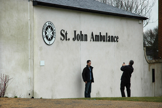 White wall, Poundbury