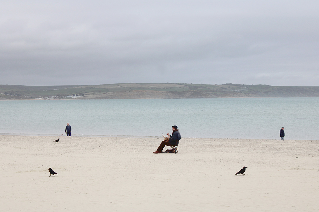 Photo 2, Artist and Weymouth crows
