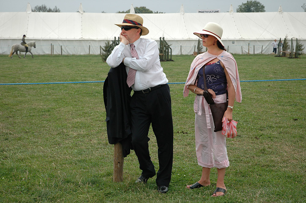 Country Show. Photo 19. Couple and horse, Dorset County Show, 2005