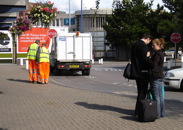 Outside Poole train station