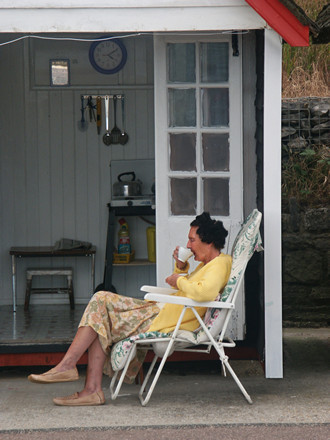 Drinking tea, Bournemouth