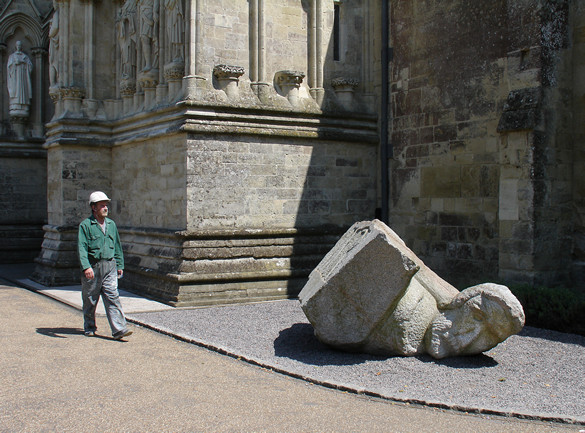 Passing Salisbury Cathedral