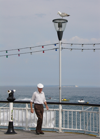 Man in white, Bournemouth