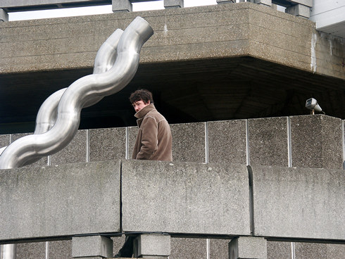 Upturned collar, London