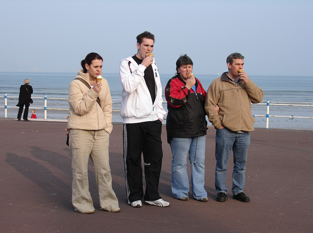Eating ice creams, Weymouth